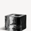 Brick ljuslykta svart 75mm