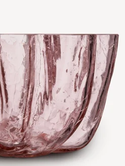 Crackle skål rosa 250mm