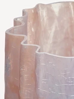 Crackle vas pärlrosa 270mm