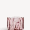 Crackle vas rosa 175mm