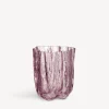 Crackle vas rosa 121mm
