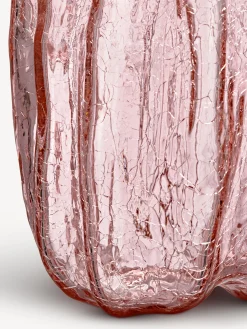 Crackle vas rosa 270mm