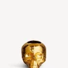 Still Life skull ljuslykta guld 85mm