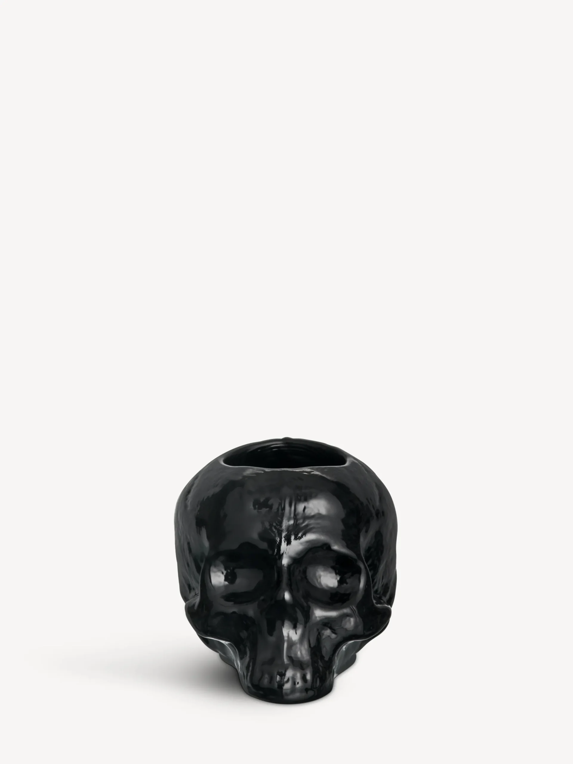 Still Life skull ljuslykta svart 85mm