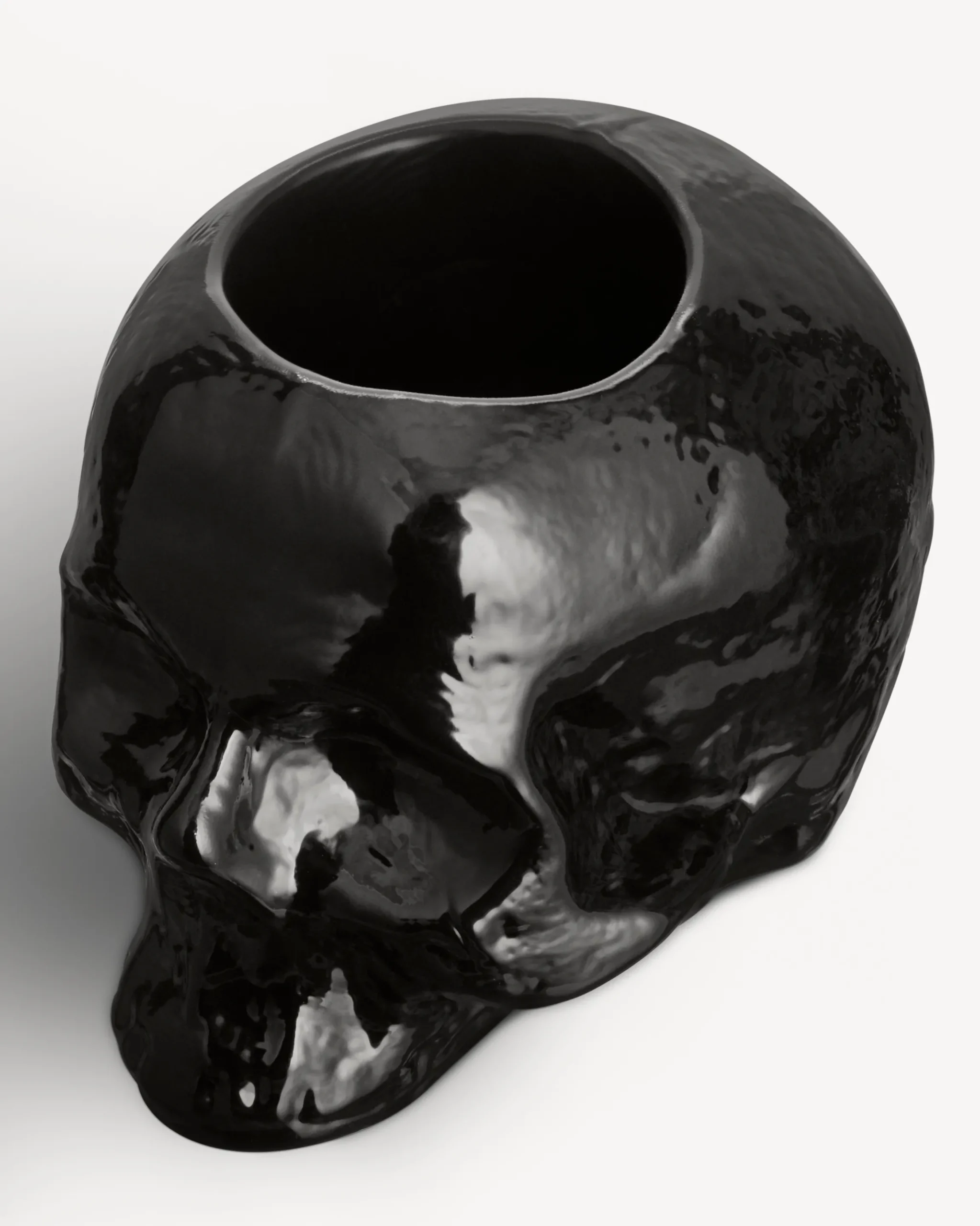 Still Life skull ljuslykta svart 85mm