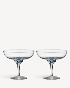 Sugar dandy coupe champagneglas blå 32cl 2-pack