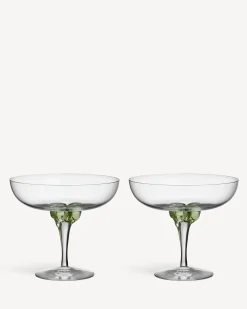 Sugar dandy coupe champagneglas grön 32cl 2-pack